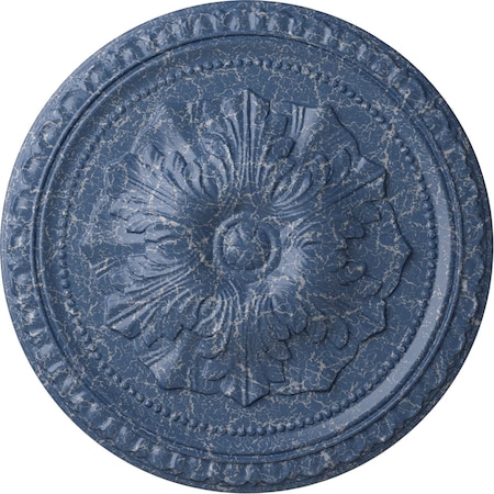 Ekena Millwork Richmond Ceiling Medallion (Fits Canopies up to 2 5/8"), 18"OD x 1 3/8"P, Americana Crackle CM18RIAMC